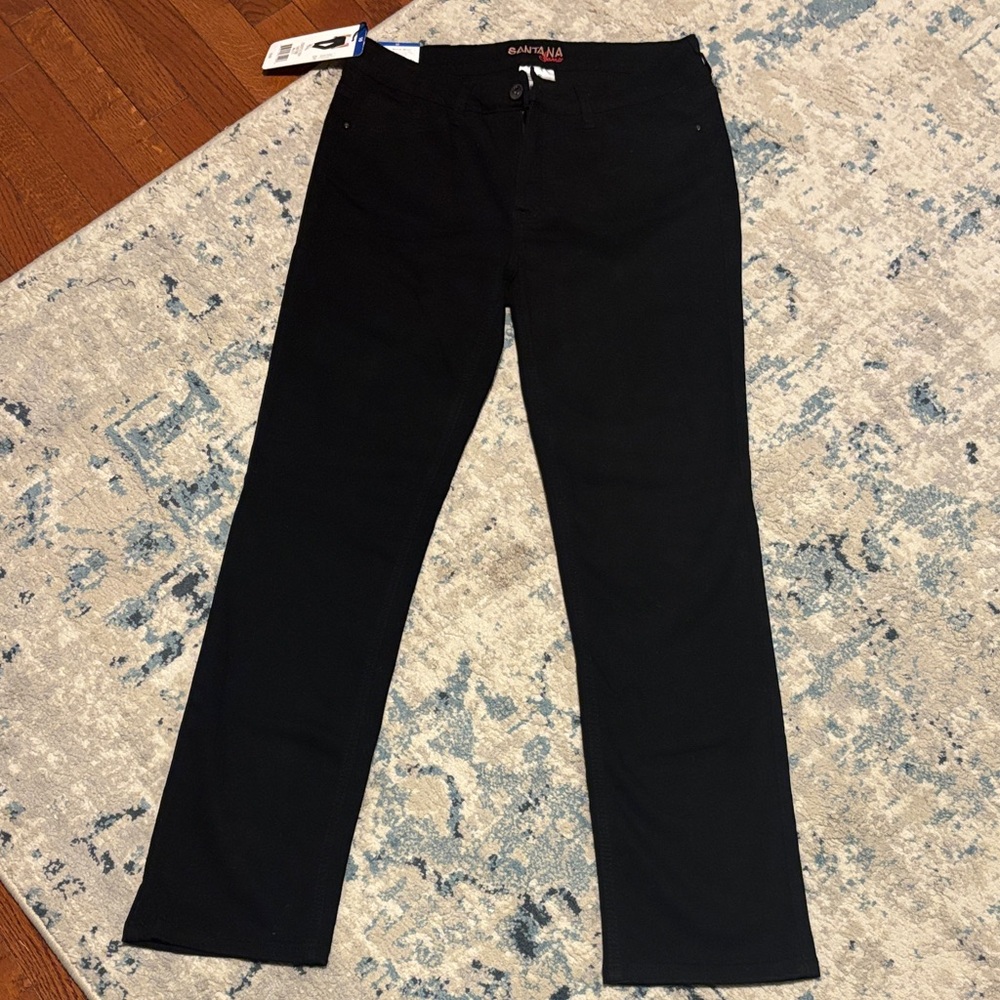 Women's Black Straight Leg Jeans